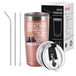 Gifts for Mom Travel Tumbler Funny Birthday Mother’s Day 20 OZ Rose Gold s1